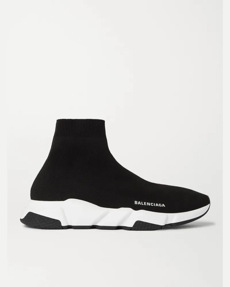 Balenciaga Speed Sneakers aus Stretch-Strick Schwarz