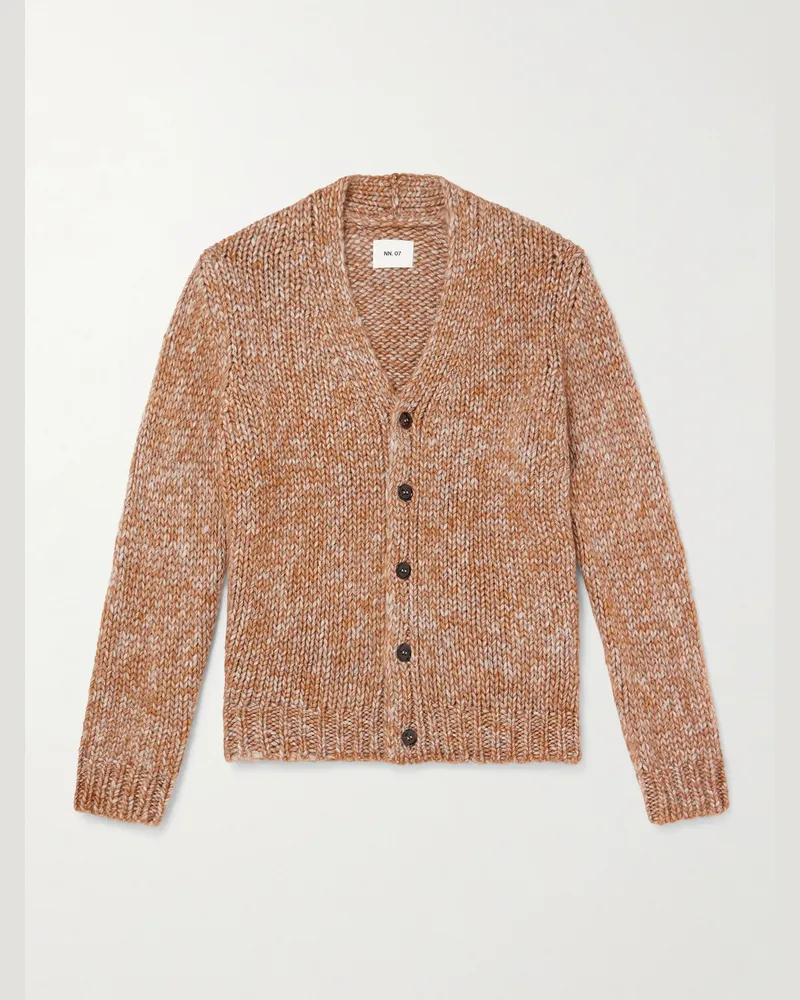 NN 07 Osky 60008 Cardigan aus einer Wollmischung Orange