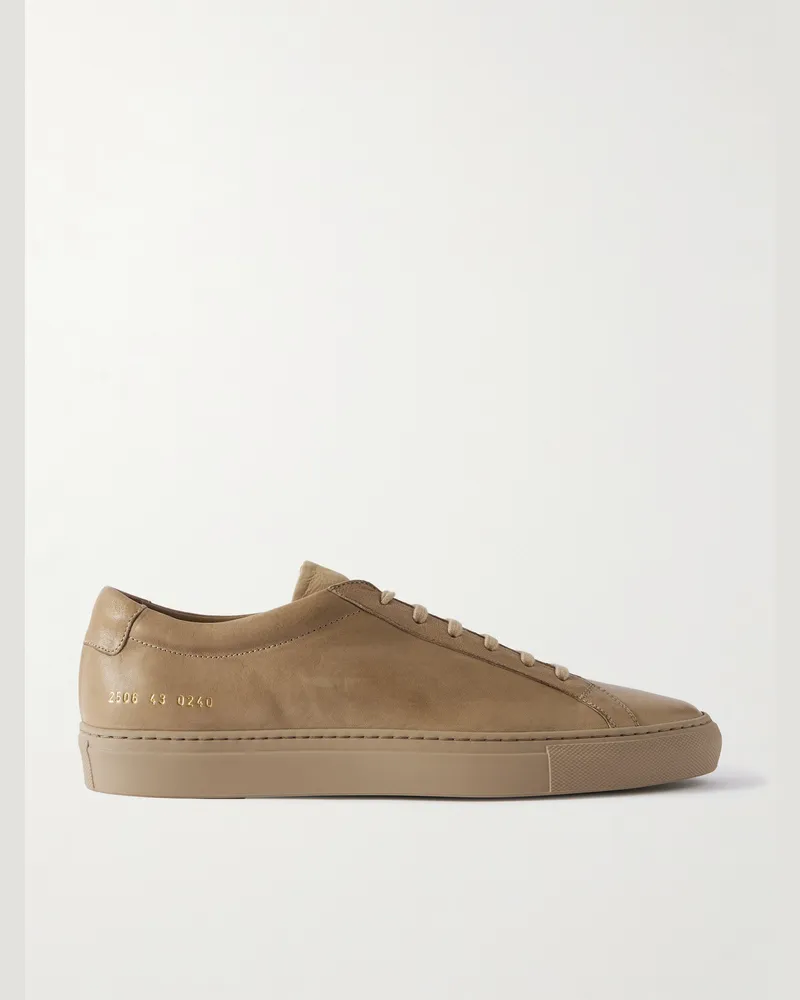 Common Projects Achilles Premium Sneakers aus Leder Braun