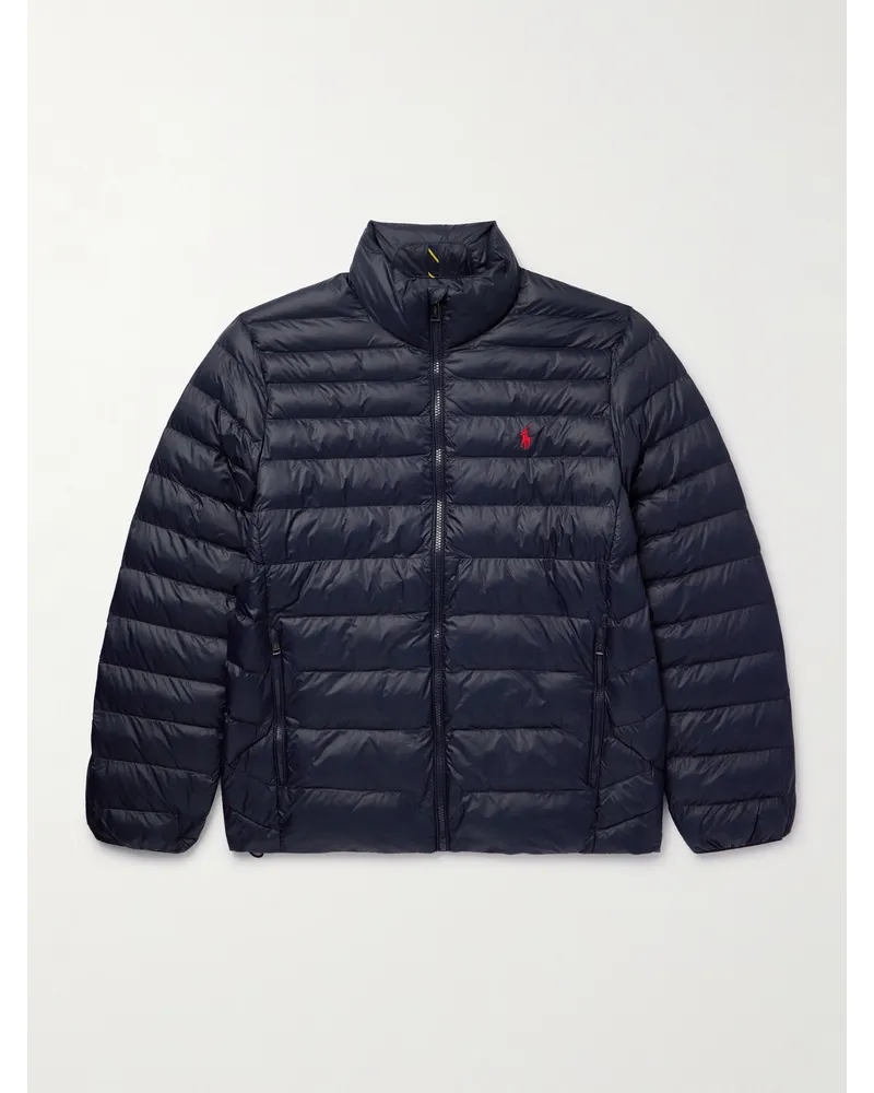 Ralph Lauren Colden Steppjacke aus wattiertem Nylon mit Logostickerei Blau