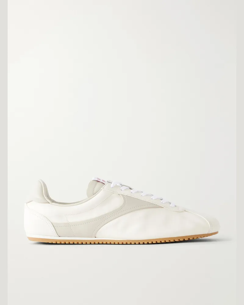 Bottega Veneta Shot Leather Sneakers White
