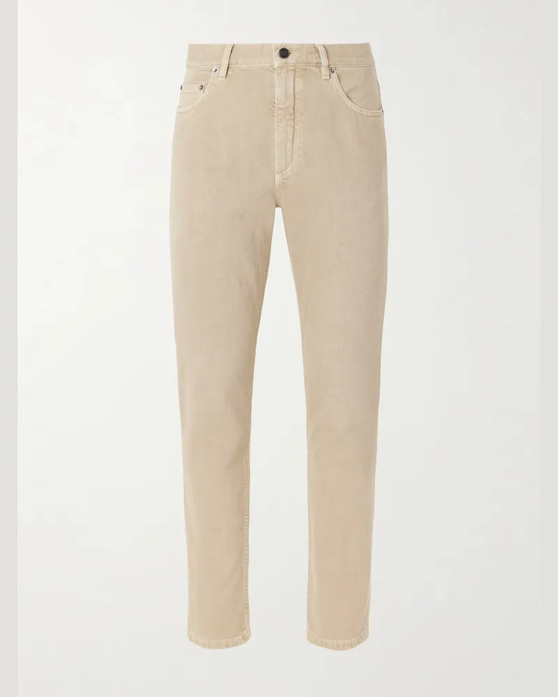 Ermenegildo Zegna Straight-Leg Jeans Brown