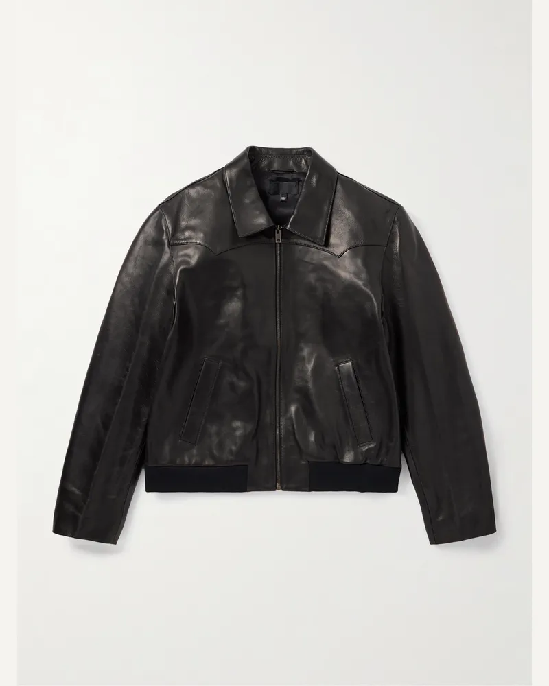 Nili Lotan Hammond Leather Jacket Black