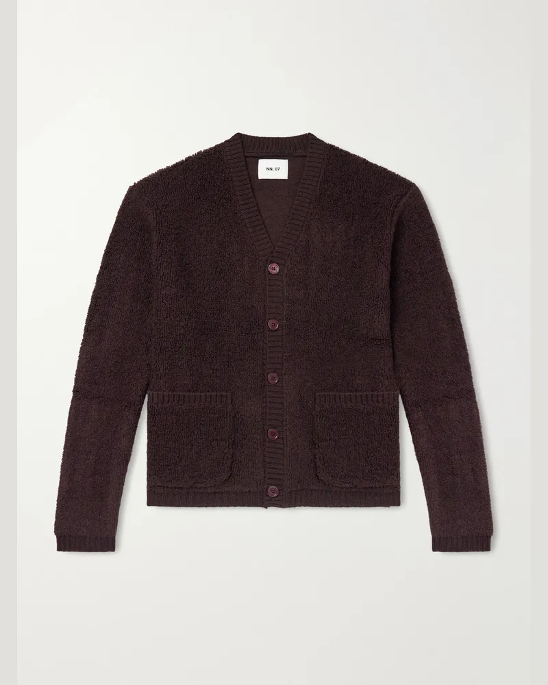 NN 07 60064 Wool-Terry Fleece Cardigan Brown