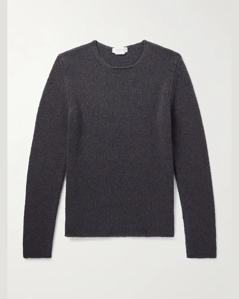 Gabriela Hearst Surya schmal geschnittener Pullover aus Kaschmir Grau