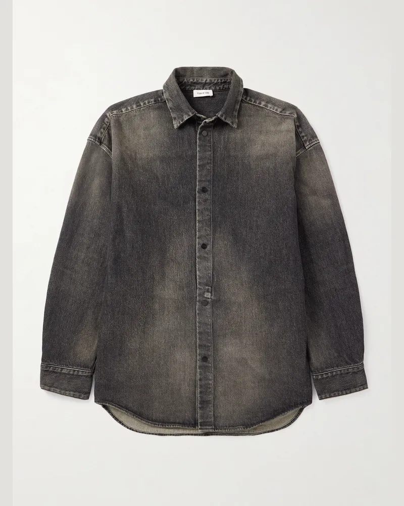 Fear of God Jeanshemd Schwarz