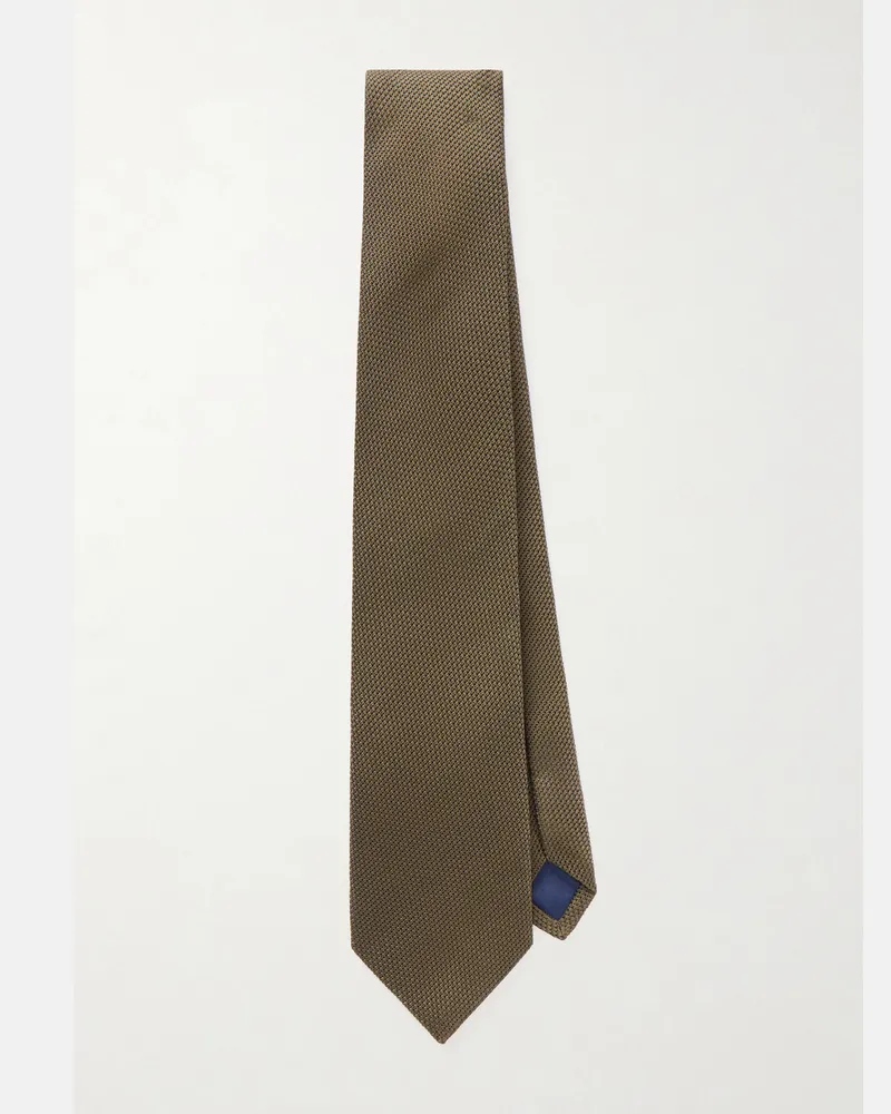 MR P. 8cm Silk Tie Green