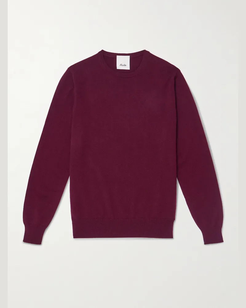 ALLUDE Pullover aus Kaschmir Burgunder