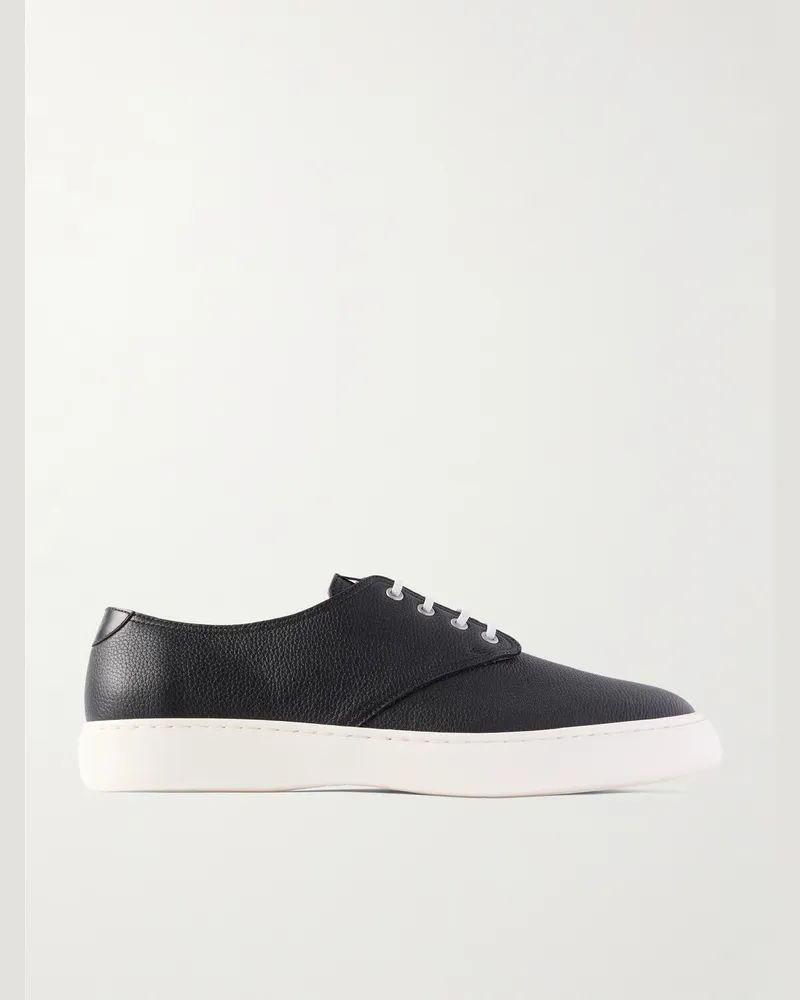 JM Weston 1938 Sneakers aus vollnarbigem Leder Schwarz