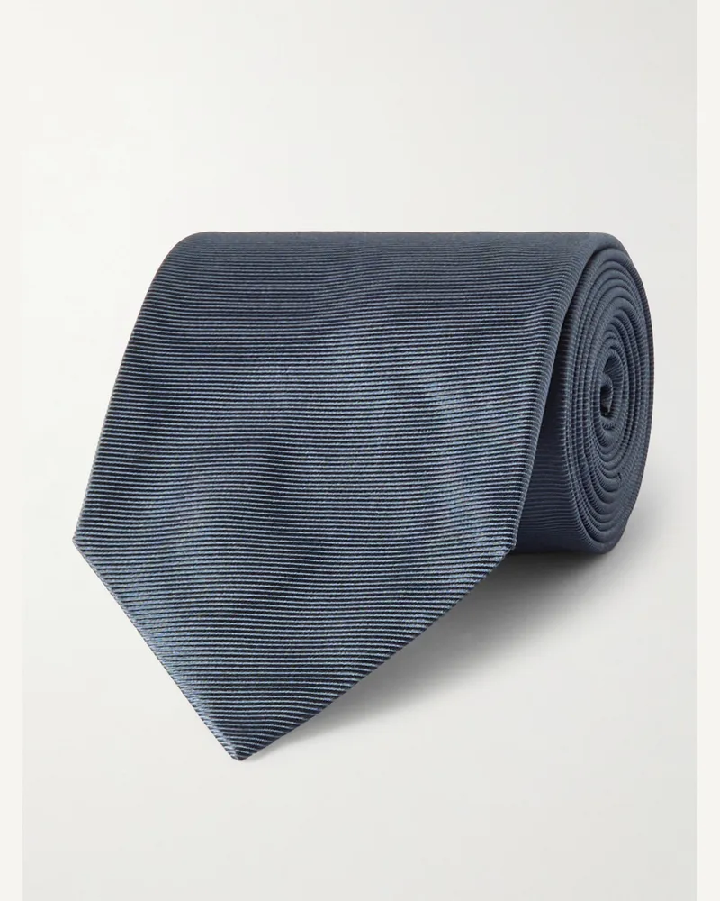 Tom Ford Krawatte aus Seiden-Twill, 8 cm Blau