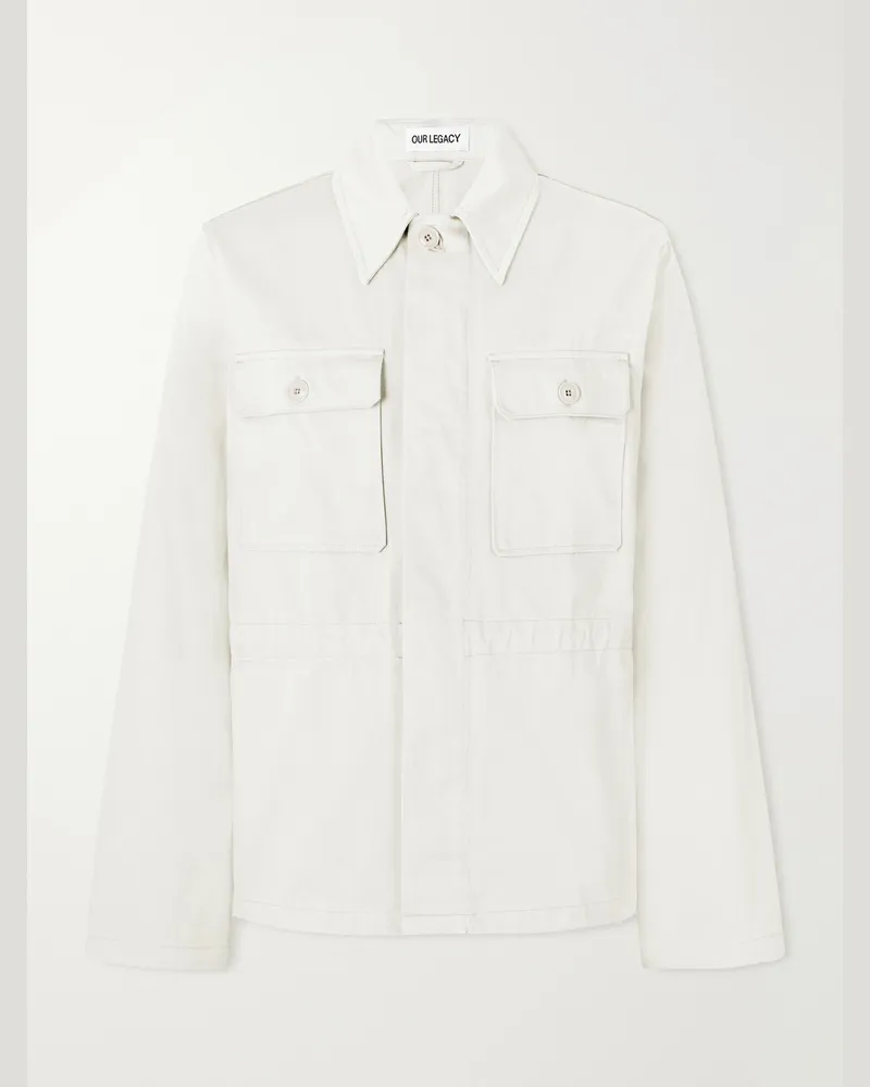 Our Legacy Unity Cotton-Gabardine Field Jacket Neutrals