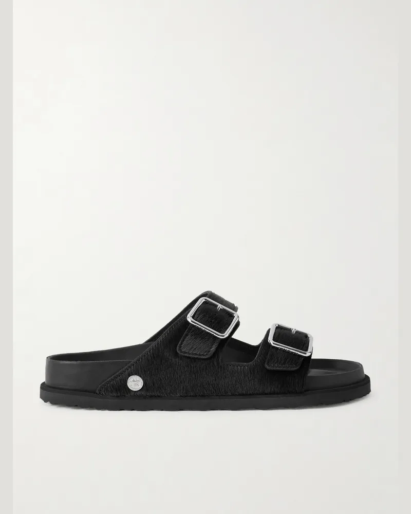 Birkenstock Arizona Sandalen aus Kalbshaar Schwarz