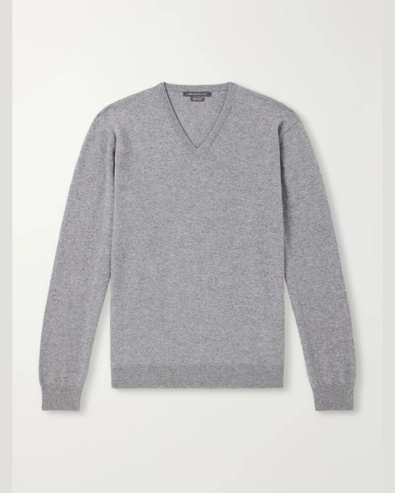Begg & Co Heriot Cashmere Sweater Gray