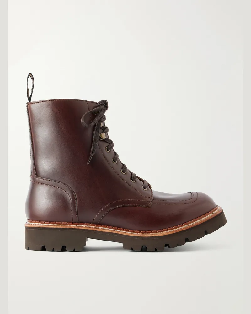 Grenson  Noha Leather Lace-Up Boots Brown