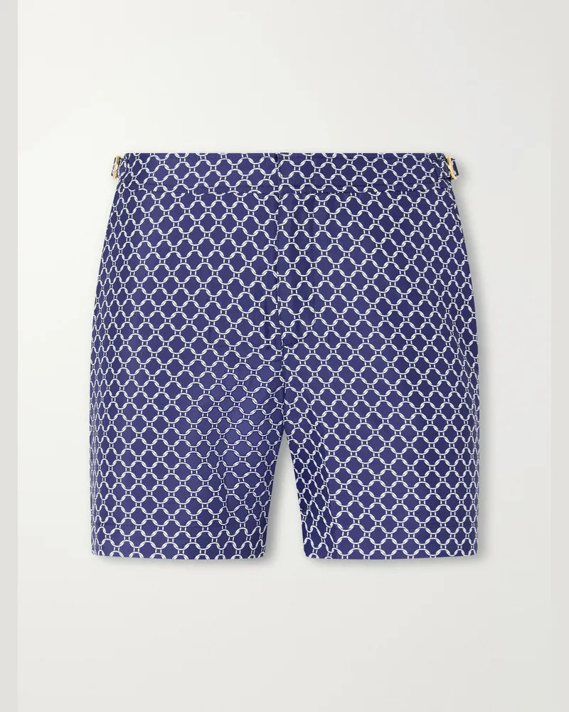Orlebar Brown Bulldog Printed Swim Shorts Blue