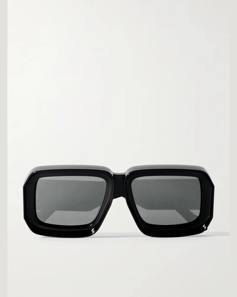 Loewe Paula's Ibiza Dive Oversized-Sonnenbrille mit eckigem Rahmen aus Azetat Schwarz