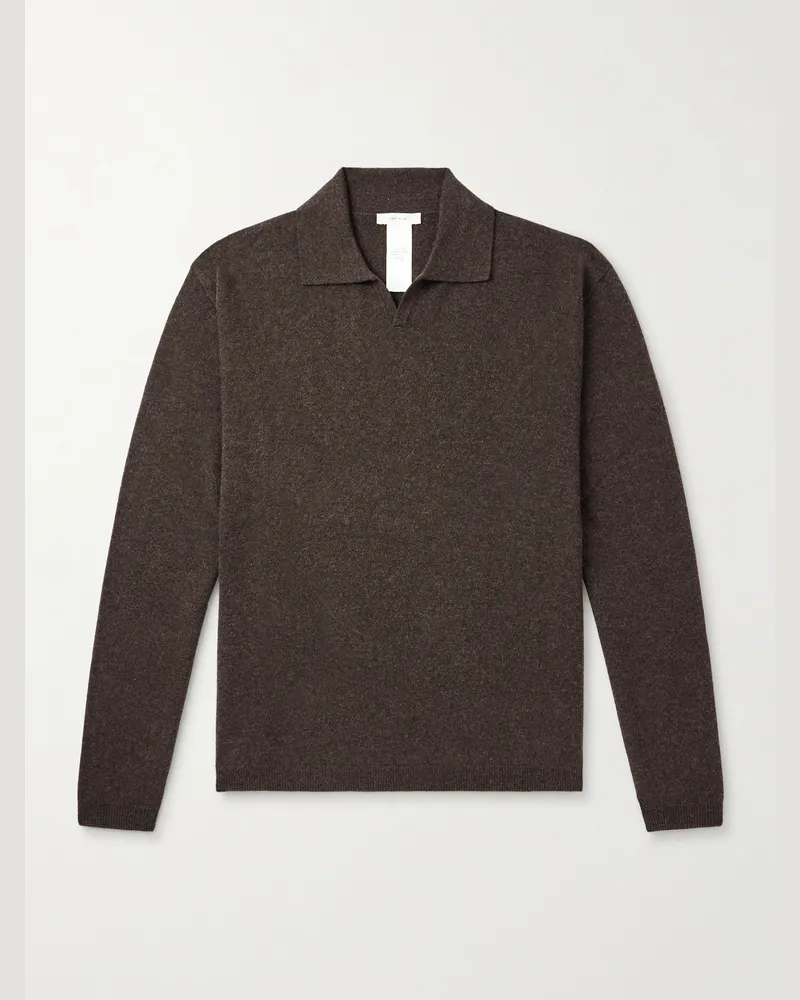 The Row Franz Pullover aus Kaschmir mit Polokragen Braun