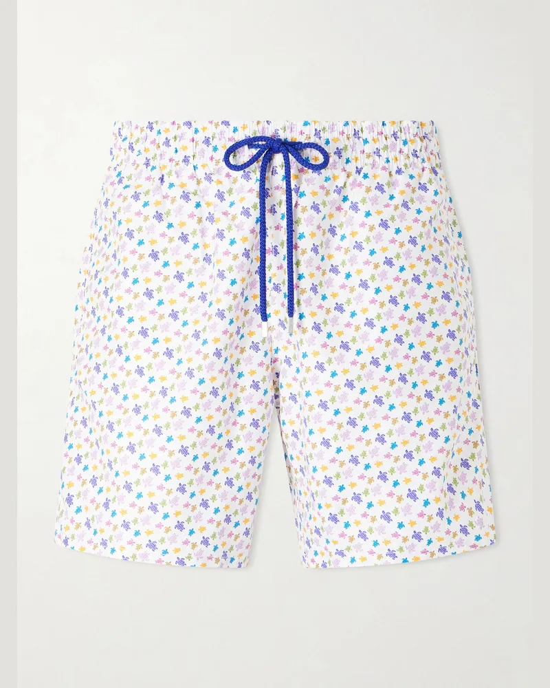 Vilebrequin Moorea Straight-Leg Mid-Length Printed Swim Shorts Multi