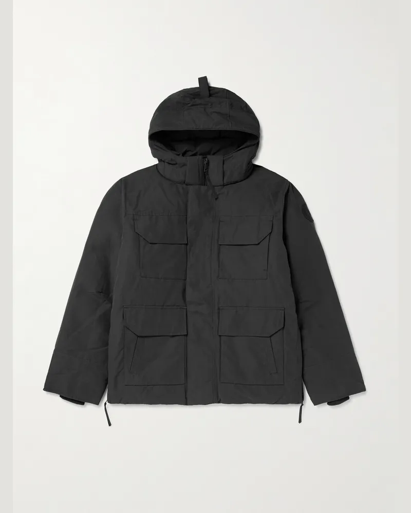 Canada Goose Maitland Daunenparka aus wattiertem Canvas aus einer Baumwollmischung Schwarz