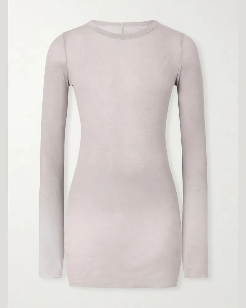 Rick Owens Slim-Fit Cotton-Jersey T-Shirt White