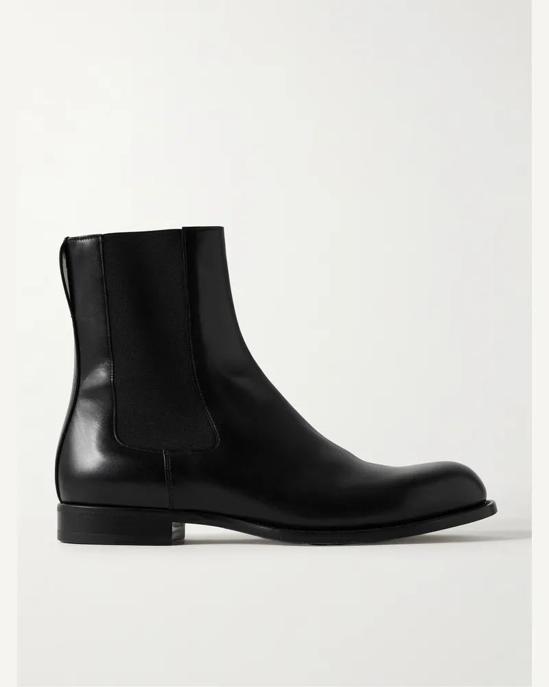 The Row Novus Chelsea Boots aus Leder Schwarz