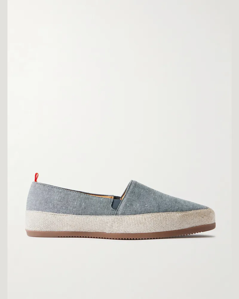 MULO Espadrilles aus Leinen Blau