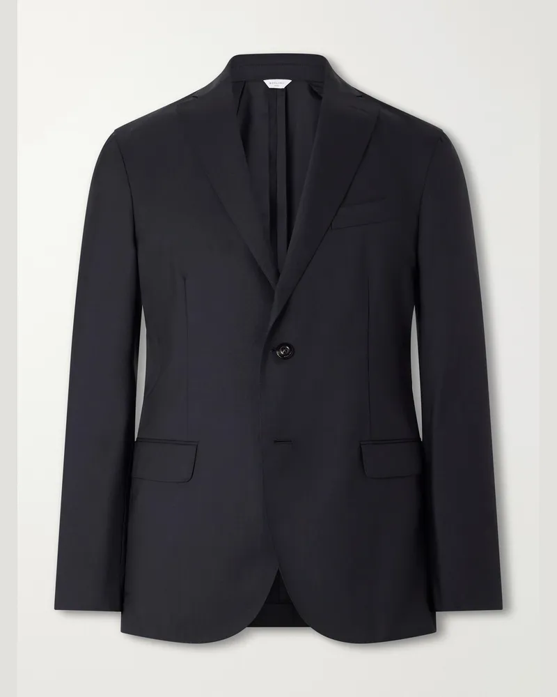 Boglioli Virgin Wool Fresco Suit Jacket Black