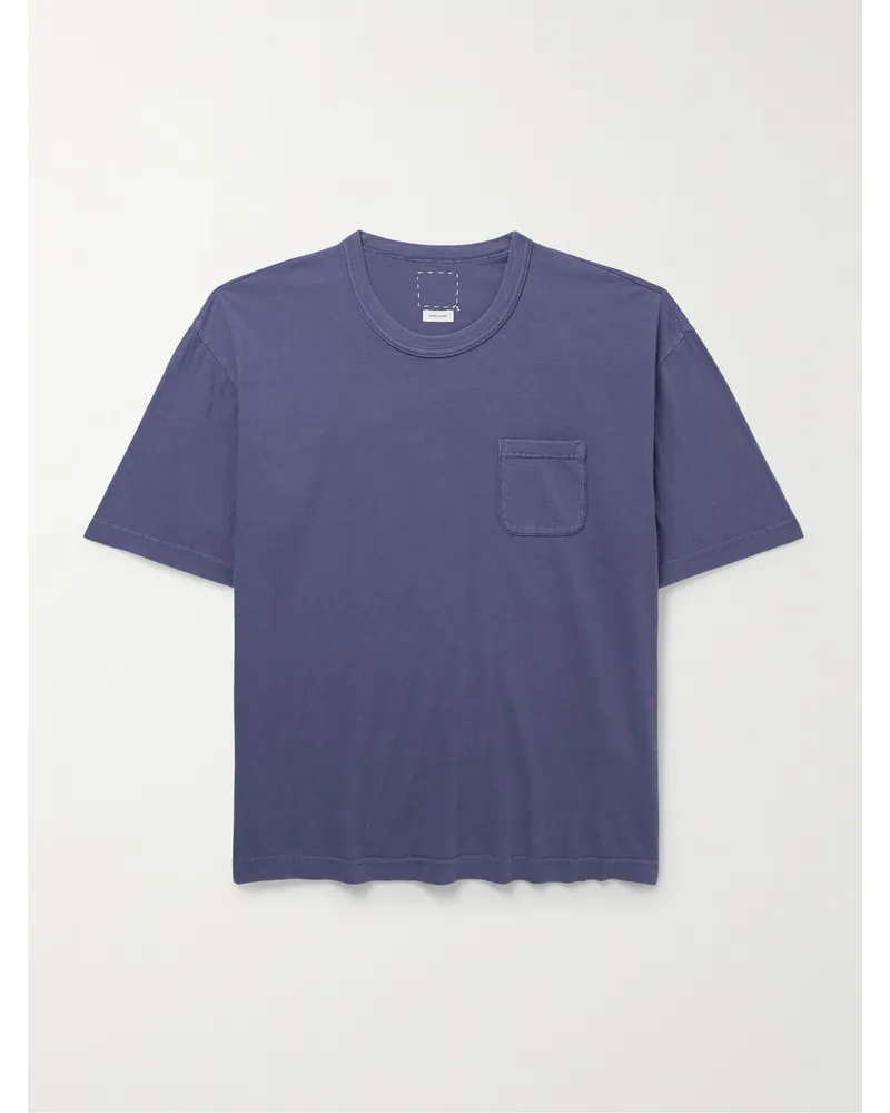 Visvim Jumbo T-Shirt aus Jersey aus einer Baumwollmischung in Stückfärbung Blau