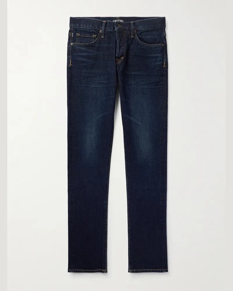 Tom Ford Schmal geschnittene Jeans Blau