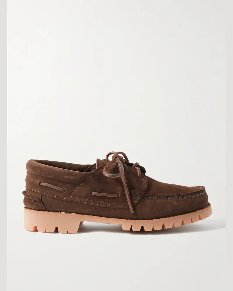 MR P. Caspian Bootsschuhe aus Veloursleder Braun