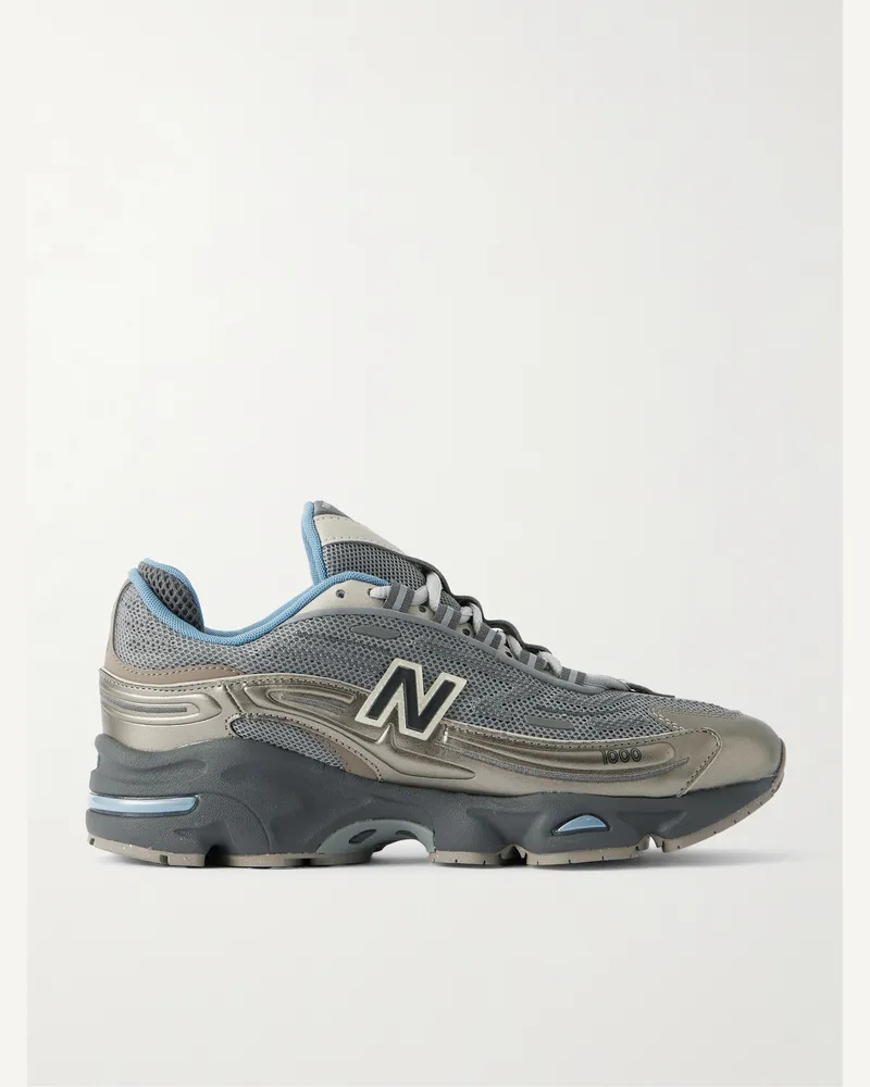 New Balance M1000 Sneakers aus Mesh mit Logoapplikation Grau