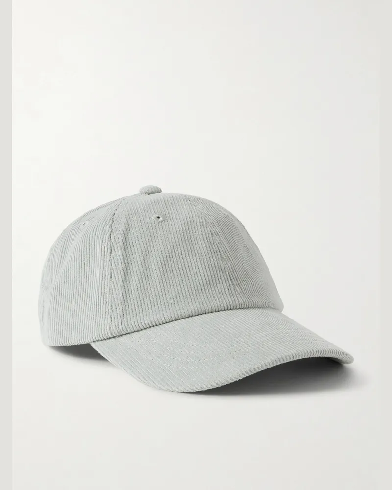 Folk Cotton-Corduroy Baseball Cap Green