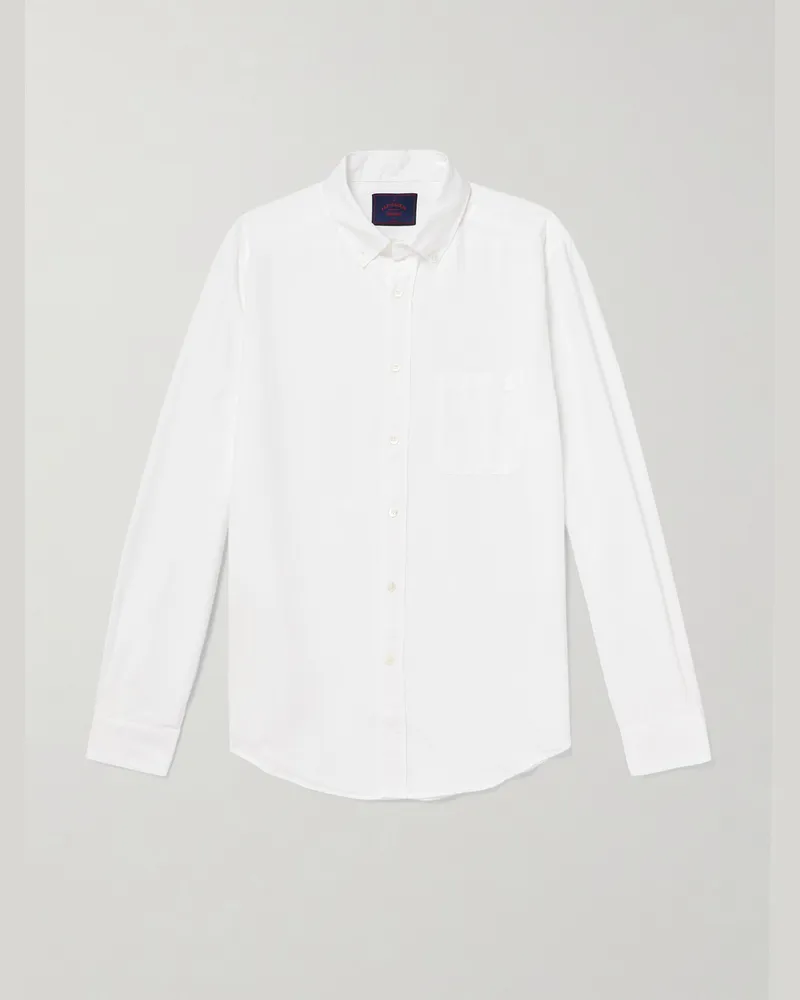 Portuguese Flannel Belavista Hemd aus Baumwolle mit Button-Down-Kragen Neutral