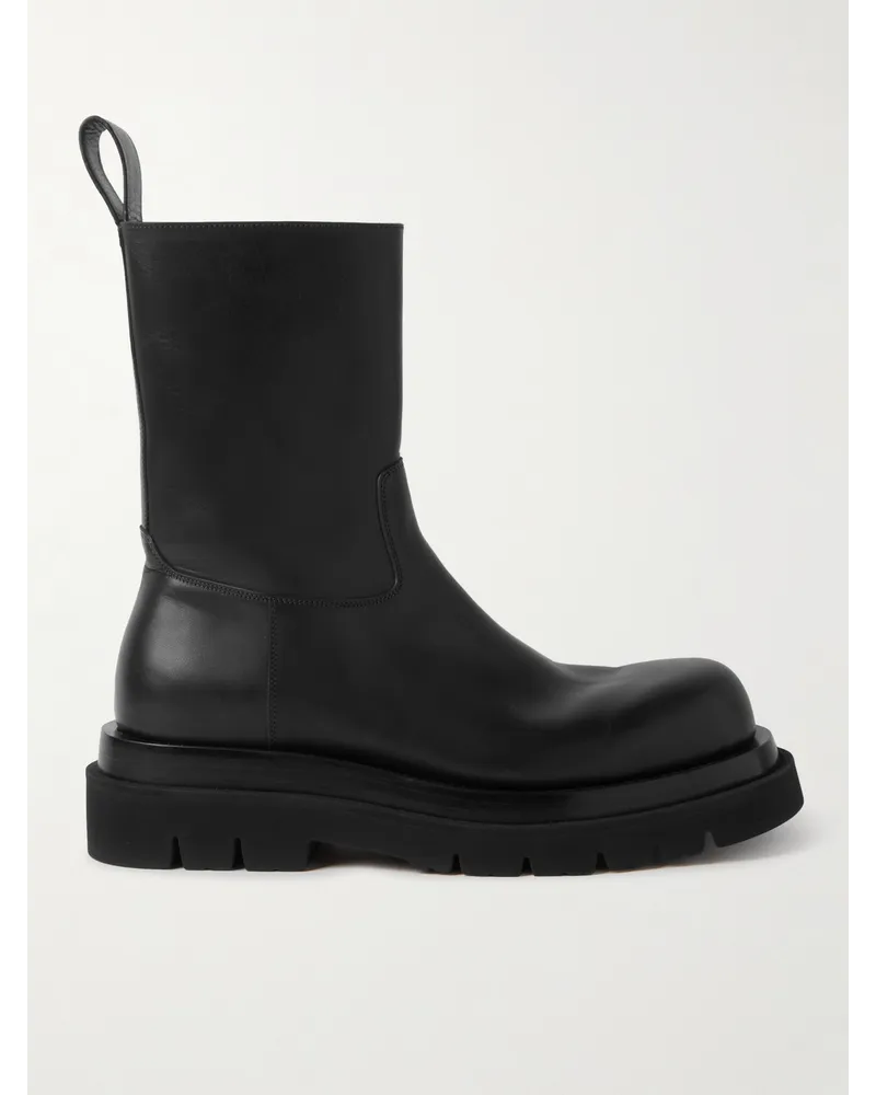 Bottega Veneta Puddle Chelsea Boots aus Leder Schwarz