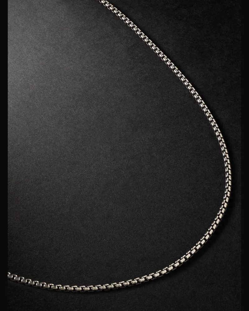 David Yurman Box Chain Silver Necklace Silver