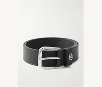 3.5cm Logo-Embellished Leather Belt
