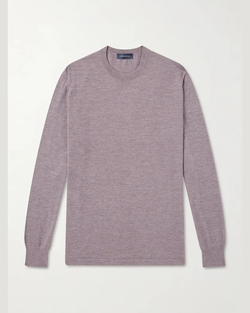 Thom Sweeney Crewneck Sweater Brown