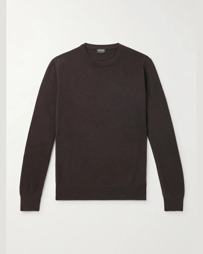 Ermenegildo Zegna Pullover aus „Oasi“-Kaschmir Schwarz