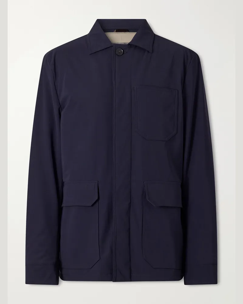 N.Peal Stretch-Shell Padded Jacket Blue