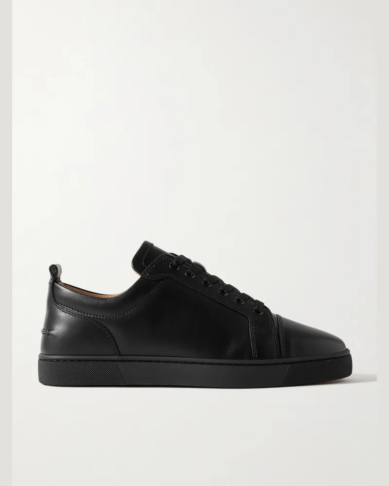 Christian Louboutin Louis Junior Leather Sneakers Black