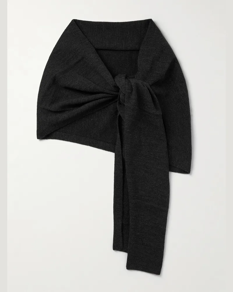 Christophe Lemaire Strickschal zum Wickeln Grau