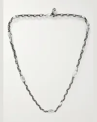 Gucci Burnished Sterling Silver Necklace Silber