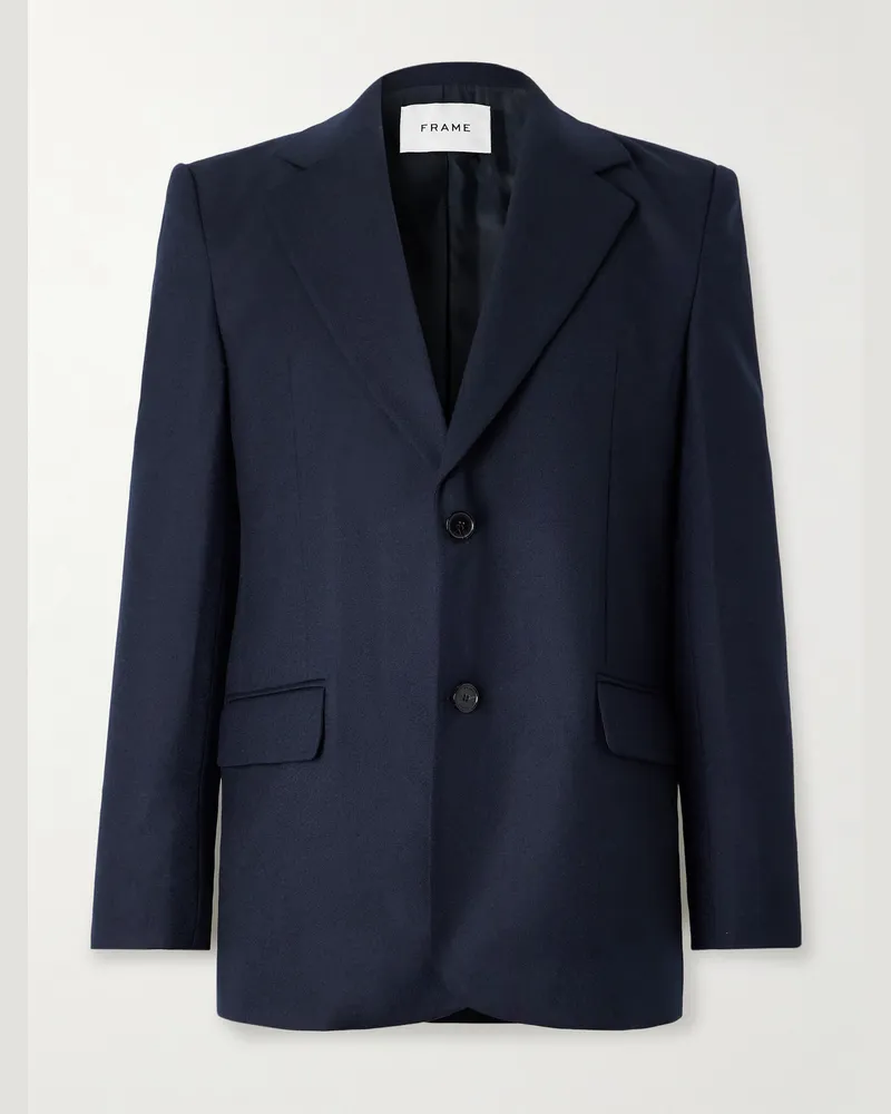 Frame Denim Sakko aus Woll-Twill Blau