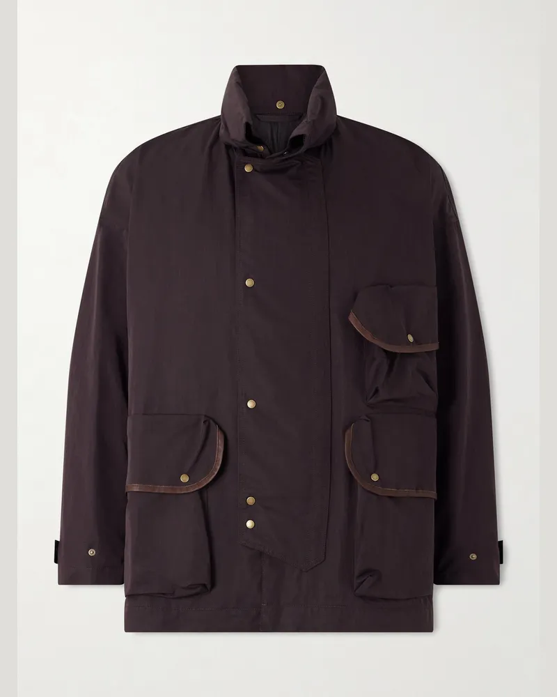 Kaptain Sunshine Hunter Cotton-Blend Twill Jacket Brown