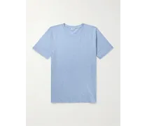 T-Shirt aus einer „Filo di Scozia“-Baumwoll-Leinenmischung