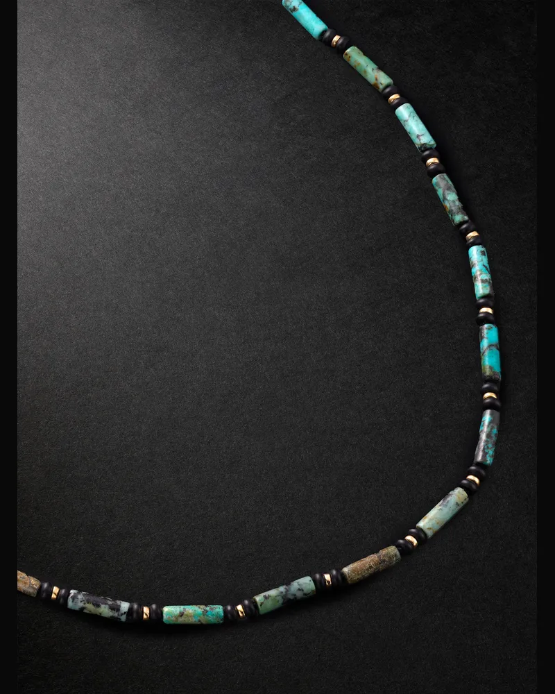 JIA JIA Kette mit Details aus Gold und Onyx Gold