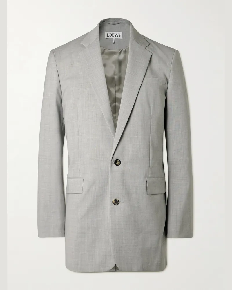 Loewe Wool Blazer Gray