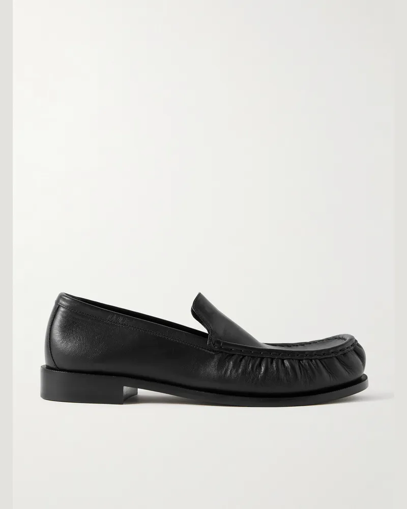 Dries van Noten Loafers aus Leder Schwarz