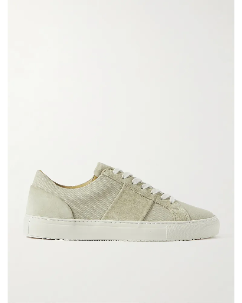 MR P. Alec Sneakers aus Canvas mit Velourslederbesatz Neutral