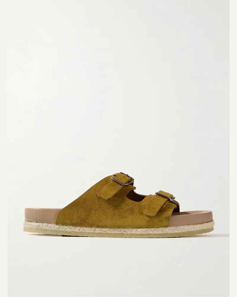 YUKETEN Sal-2 Sandalen aus Veloursleder Braun